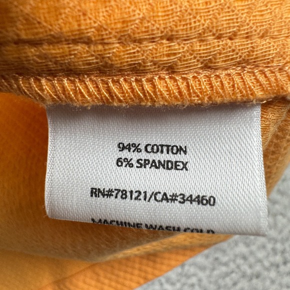 Eileen Fisher Funnel Neck Jacket Womens 1X Pique‎ Diamond Full Zip Orange - Picture 10 of 13